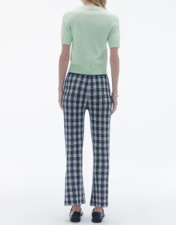 Cropped Kaschmir Strick T-Shirt