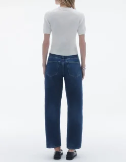 Cropped Kaschmir Strick T-Shirt