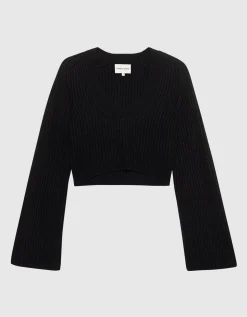 Cropped Kaschmir-Pullover