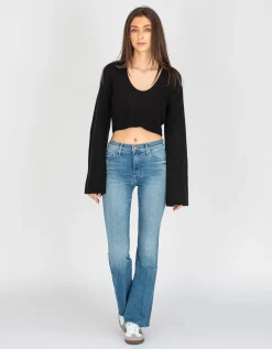 Cropped Kaschmir-Pullover