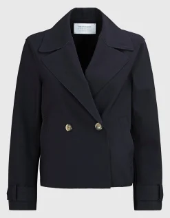 Cropped Neopren-Cabanjacke