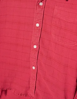 Cropped Oversize Flanell-Hemd