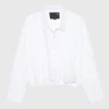 Cropped Oversize-Bluse mit Raffung
