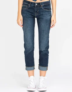 Cropped Slouchy Slim Jeans