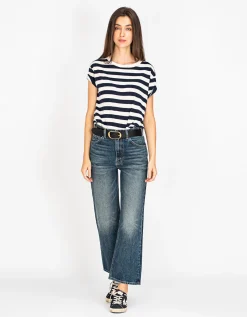 Cropped Straight-Leg Jeans Arwen