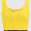 Cropped Zopfstrick-Top
