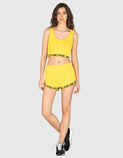 Cropped Zopfstrick-Top