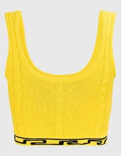 Cropped Zopfstrick-Top