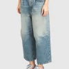 Cropped-Barell-Leg Jeans