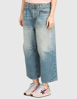 Cropped-Barell-Leg Jeans