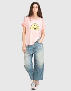 Cropped-Barell-Leg Jeans