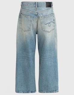 Cropped-Barell-Leg Jeans