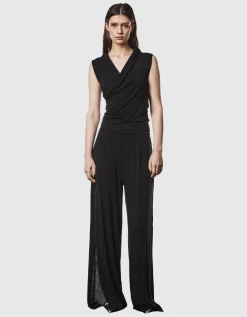 Crop-Top in Wickel-Optik mit Kapuze