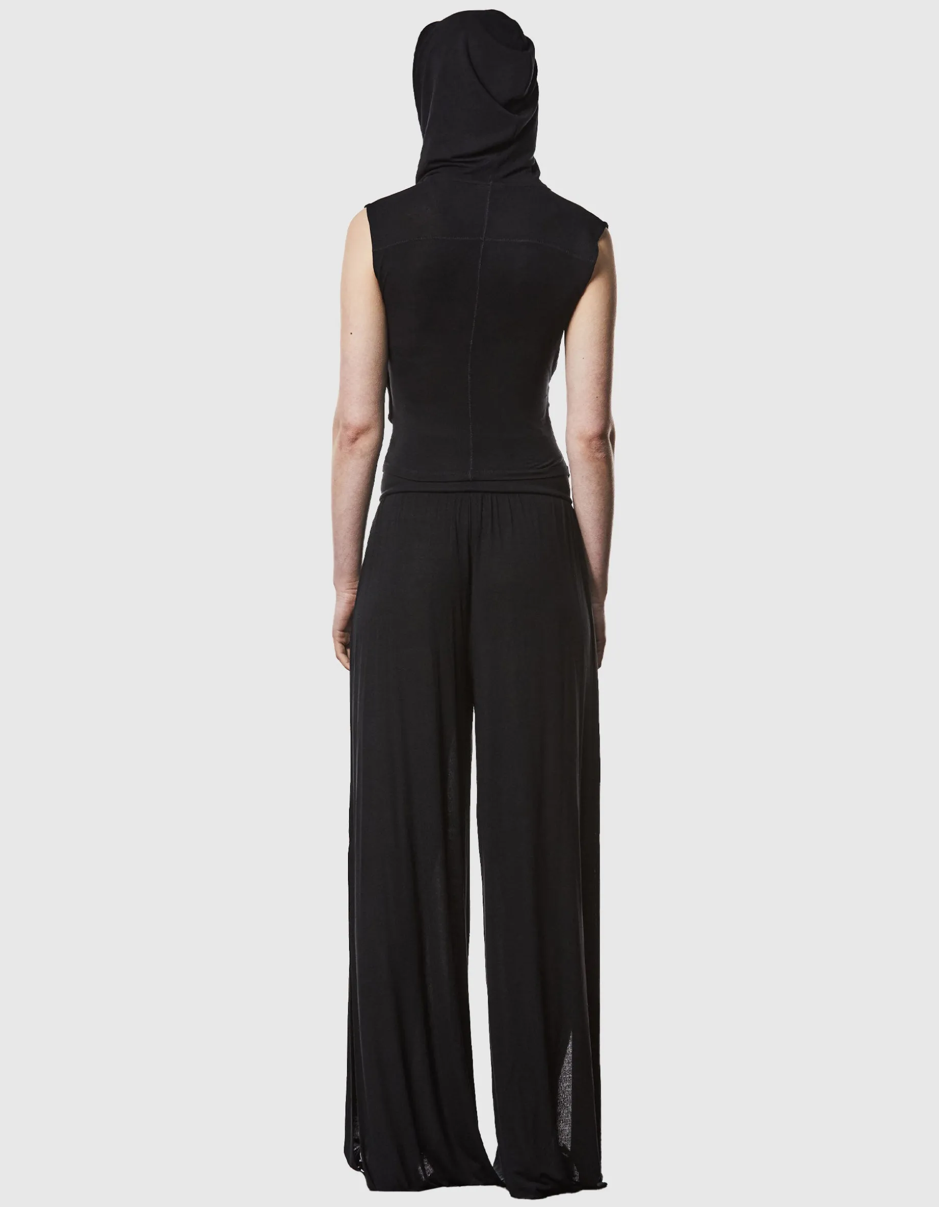 Crop-Top in Wickel-Optik mit Kapuze