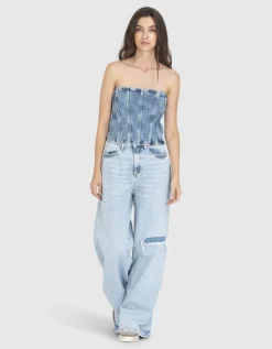 Denim-Korsage Dolly