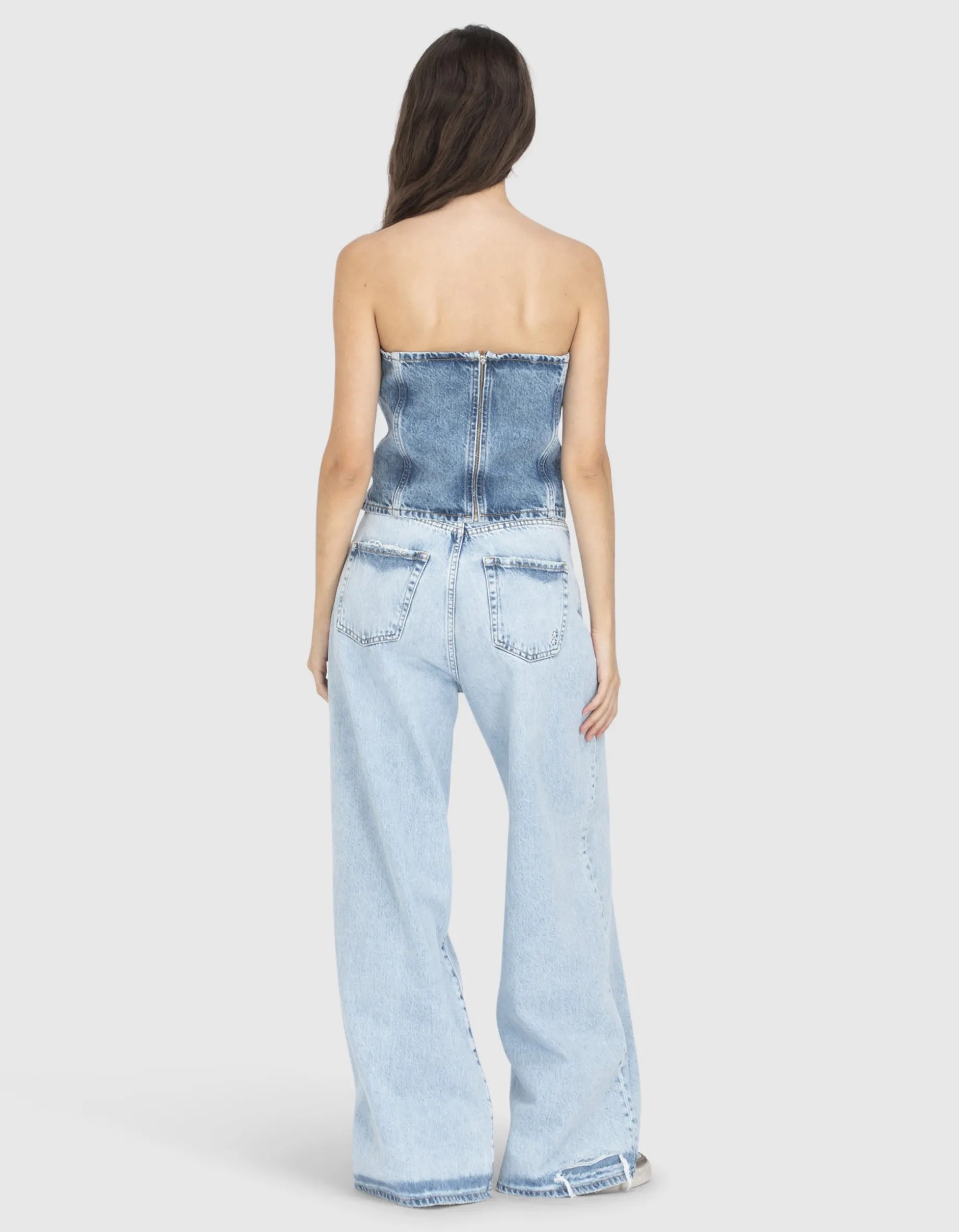 Denim-Korsage Dolly