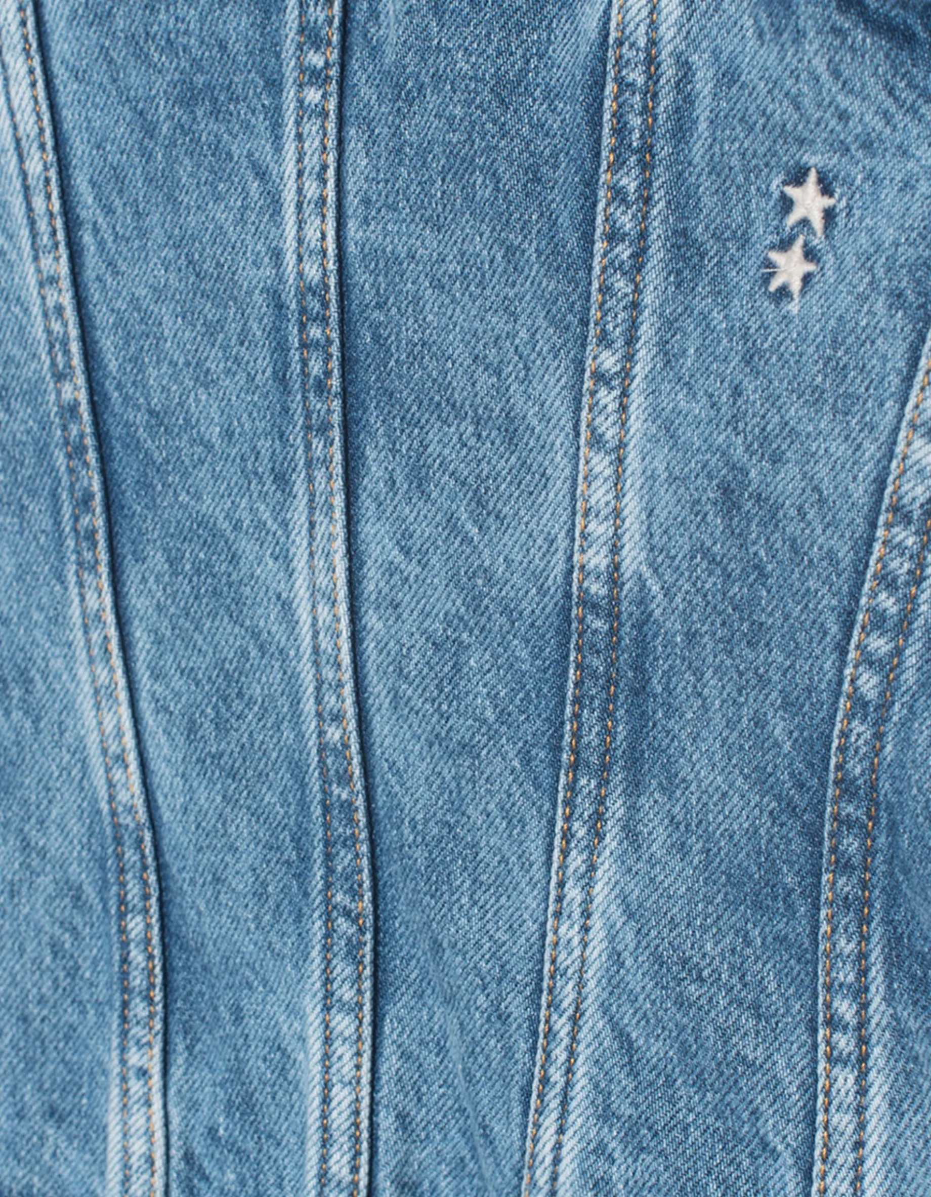 Denim-Korsage Dolly
