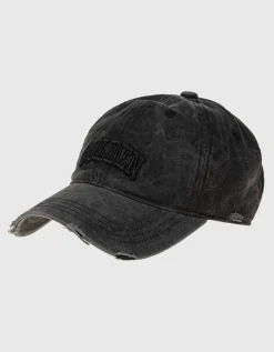 Destroyed Baseball-Cap mit Logo-Stickerei