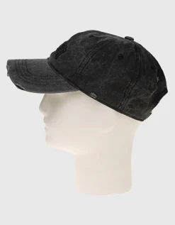 Destroyed Baseball-Cap mit Logo-Stickerei