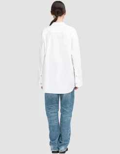 Destroyed Straight-Leg Jeans