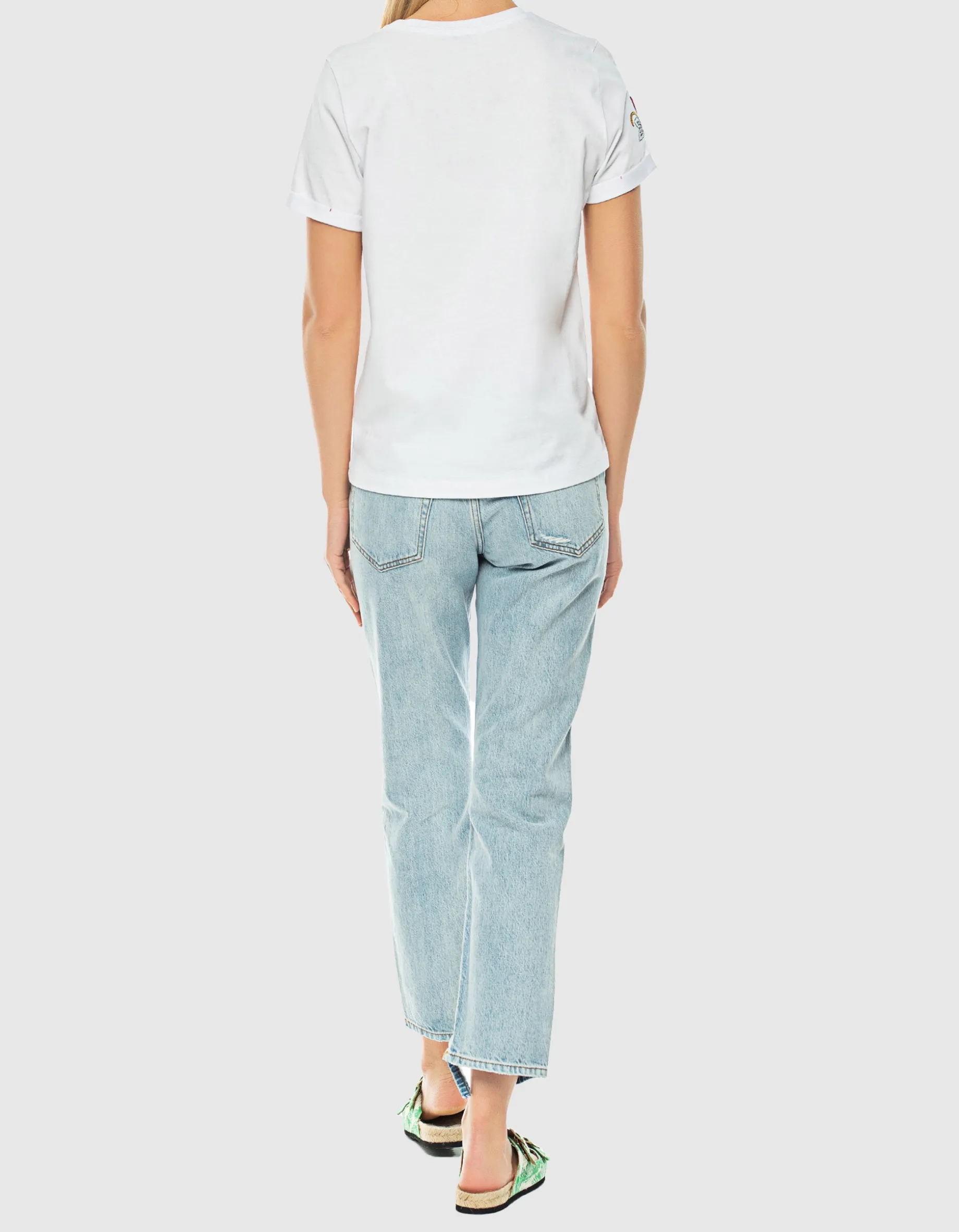 Destroyed Straight-Leg-Jeans