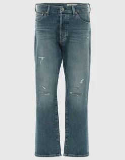 Destroyed Straight-Leg-Jeans