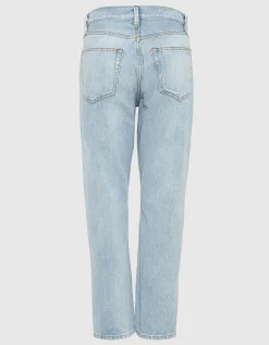 Destroyed Straight-Leg-Jeans