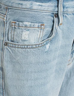 Destroyed Straight-Leg-Jeans
