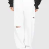 Destroyed Wide-Leg Jeans Poppy