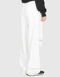 Destroyed Wide-Leg Jeans Poppy