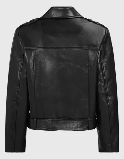 Doppelreihige Lederjacke Simone