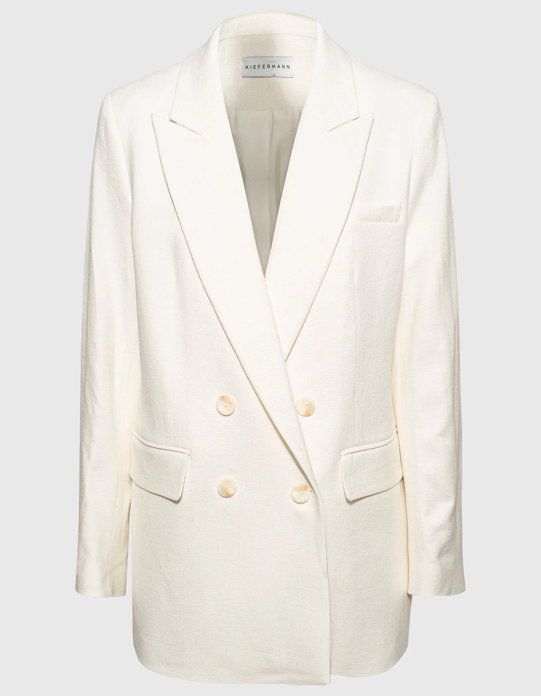 Doppelreihiger Leinen-Mix Blazer Semyra