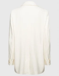 Doppelreihiger Leinen-Mix Blazer Semyra