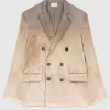 Doppelreihiger Seiden-Blazer