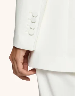 Einreihiger Blazer mit Satin-Revers
