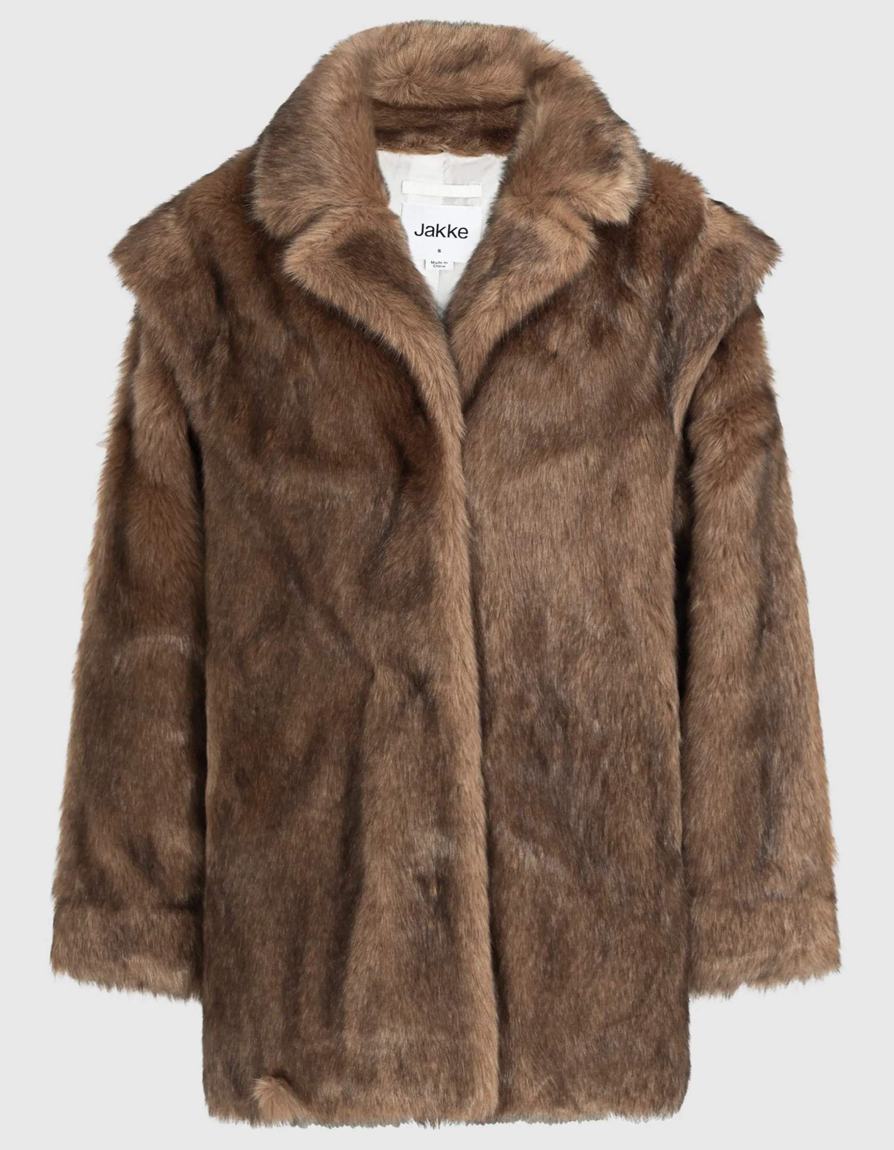 Faux-Fur Kurzmantel
