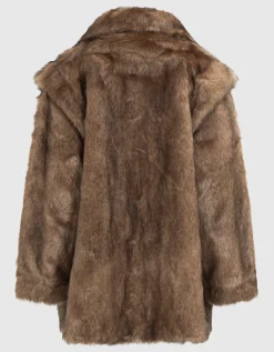 Faux-Fur Kurzmantel