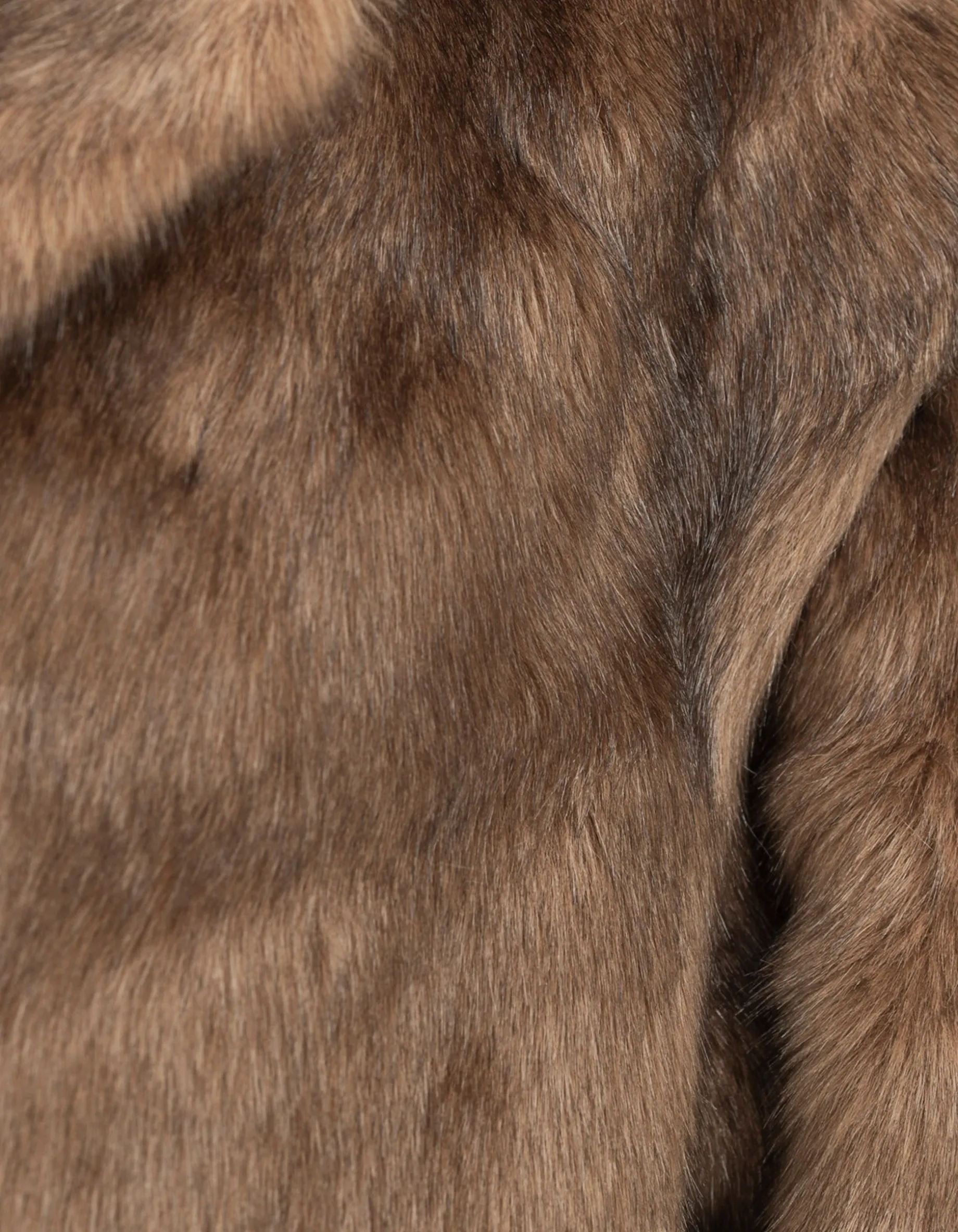 Faux-Fur Kurzmantel