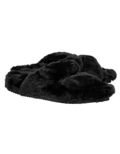 Faux-Fur Sandalen