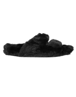 Faux-Fur Sandalen