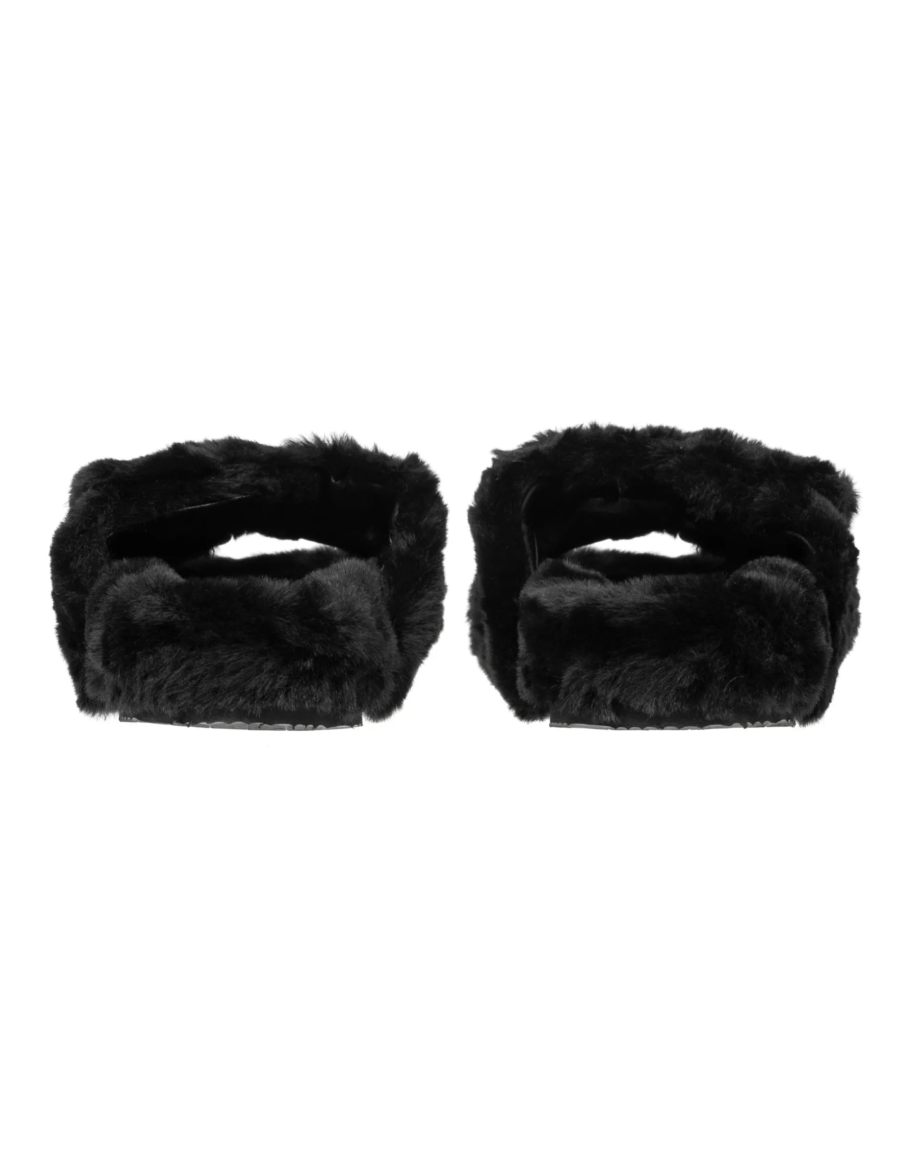 Faux-Fur Sandalen