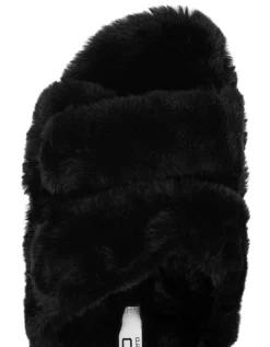 Faux-Fur Sandalen