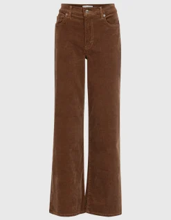 Feinkord Wide-Leg Hose