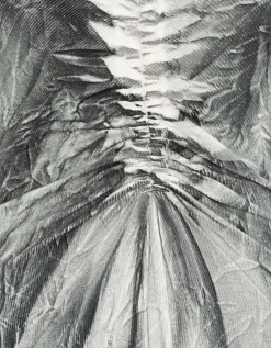 Feinripp-Batik-Kleid mit Seiden-Anteil