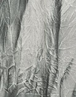 Feinripp-Batik-Kleid mit Seiden-Anteil
