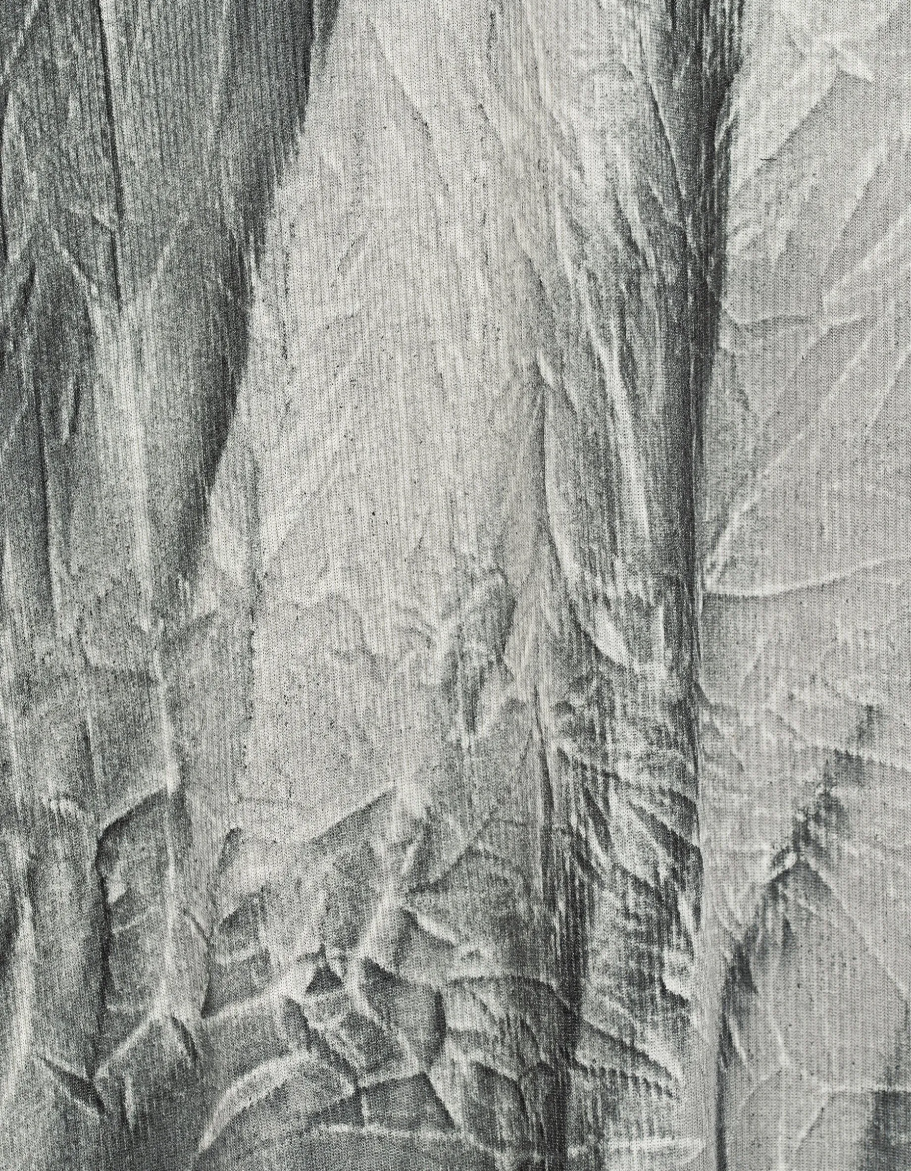 Feinripp-Batik-Kleid mit Seiden-Anteil