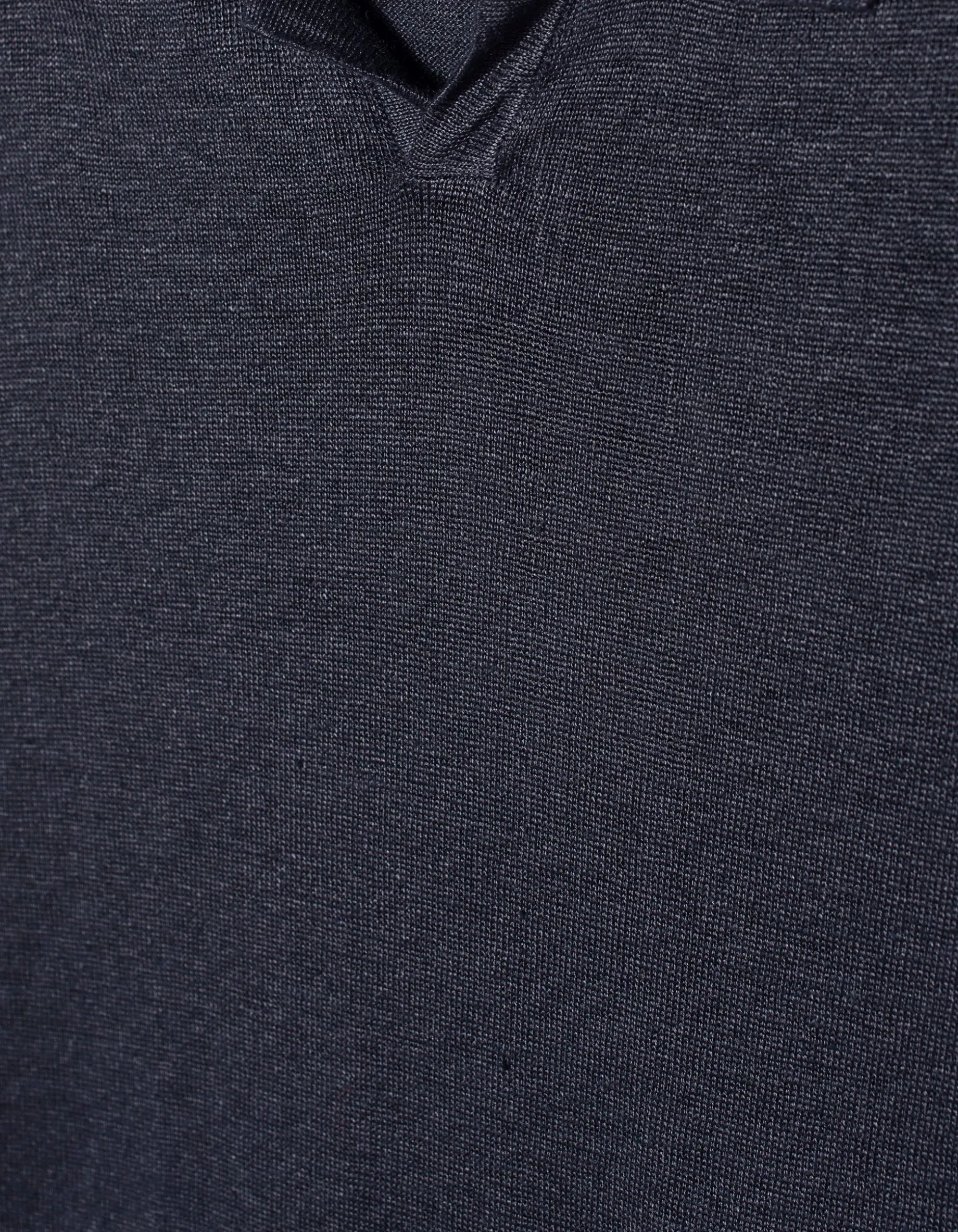 Feinstrick Leinen-Poloshirt