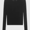 Feinstrick-Pullover mit Rundhalsausschnitt