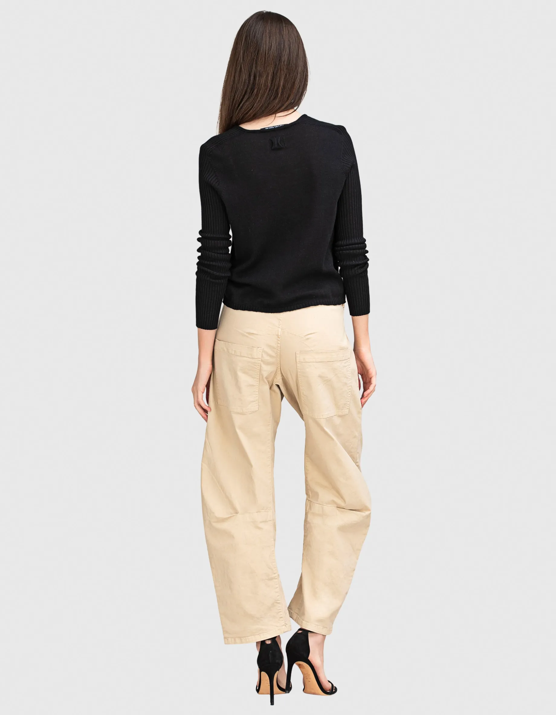 Feinstrick-Pullover mit Rundhalsausschnitt
