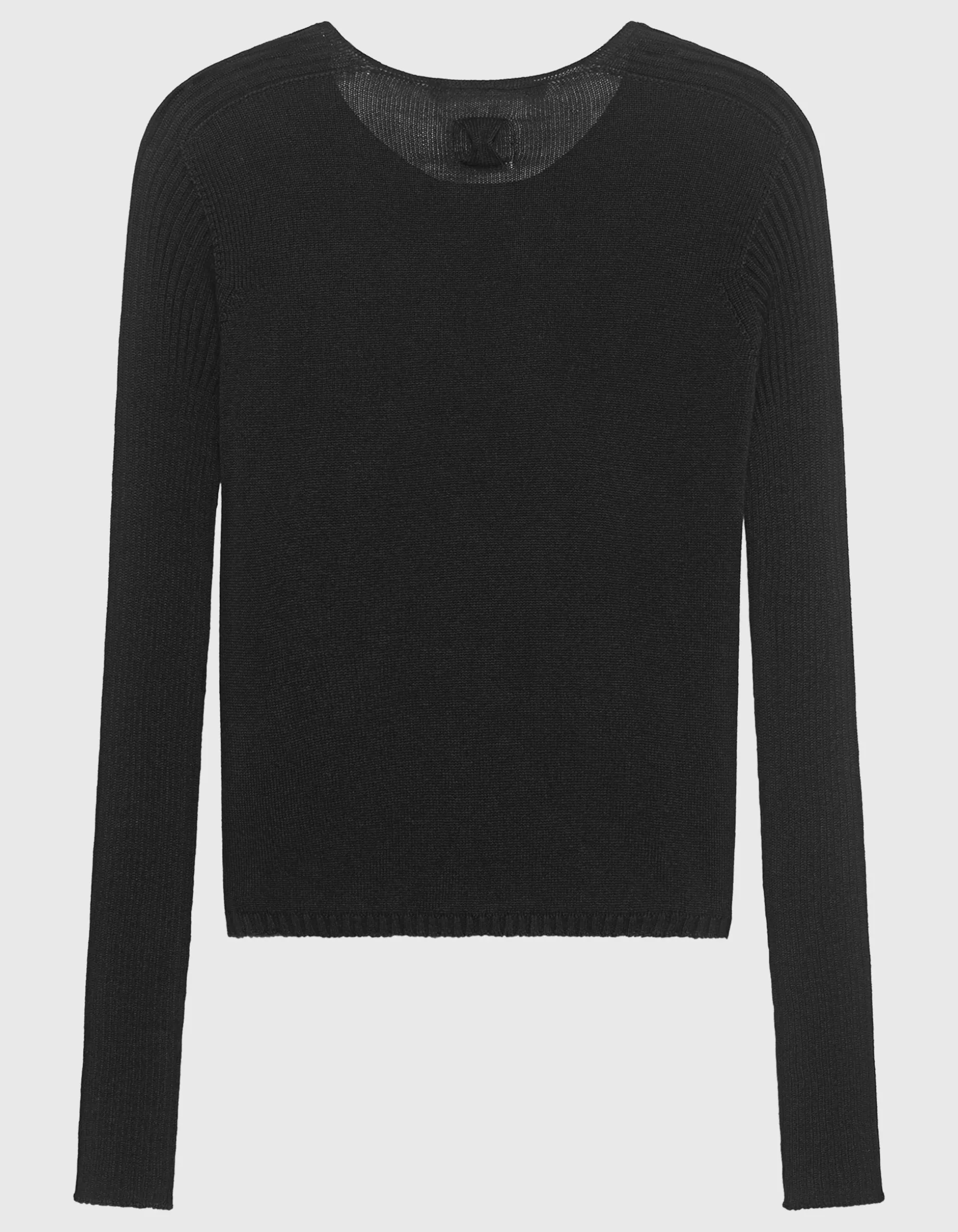 Feinstrick-Pullover mit Rundhalsausschnitt